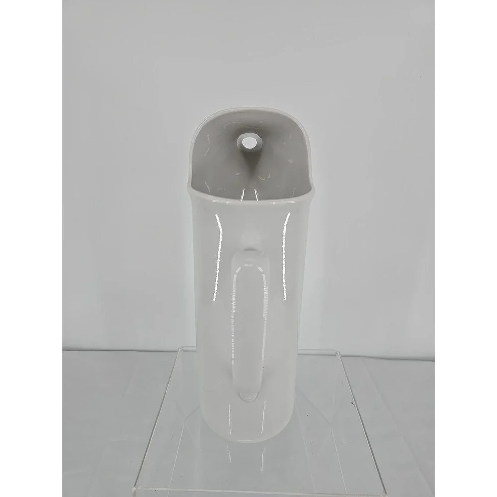 1960‎ Schmid Legardo Tackett Tall MCM Modernist White Ironstone Pitcher
